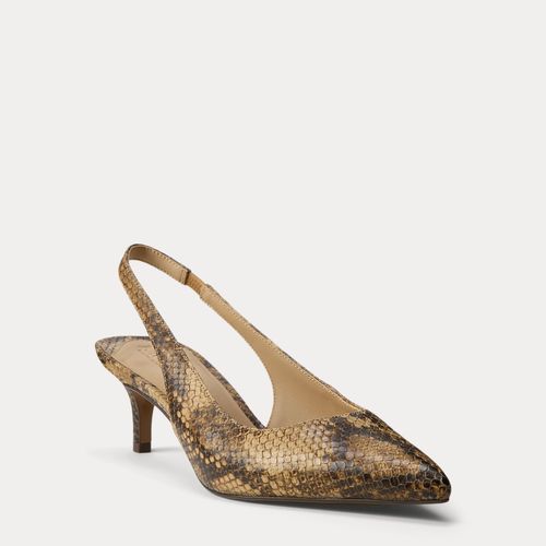 Lolah II Python-Embossed Slingback Pump - Lauren - Modalova