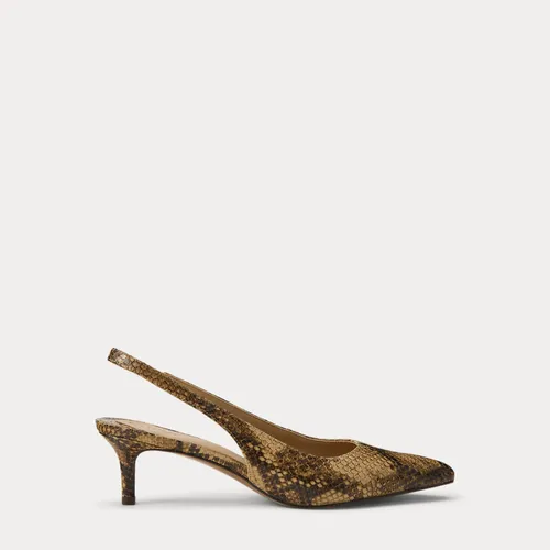 Lolah II Python-Embossed Slingback Pump - Lauren - Modalova