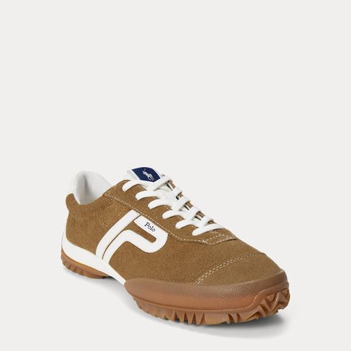 Suede Treaded Low-Top Trainer - Polo Sport - Modalova
