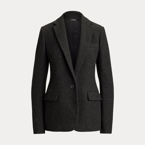 Herringbone Wool-Blend Tweed Blazer - Lauren - Modalova
