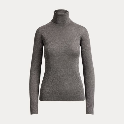 Metallic Roll Neck Jumper - Lauren - Modalova