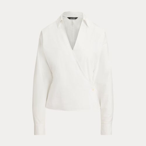 Stretch-Cotton-Blend Wrap Shirt - Lauren - Modalova