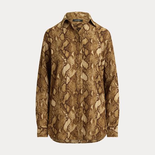 Relaxed Fit Python-Print Georgette Shirt - Lauren - Modalova
