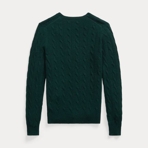 Cable Wool-Cashmere V-Neck Jumper - Polo Ralph Lauren - Modalova
