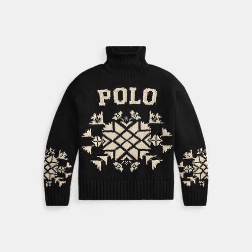 Snowflake Wool Roll Neck Jumper - Polo Ralph Lauren - Modalova