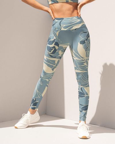 Eco-Friendly Graphic Active Moderate Shaper Legging - Made of Recycled Plastic - Leonisa - Modalova