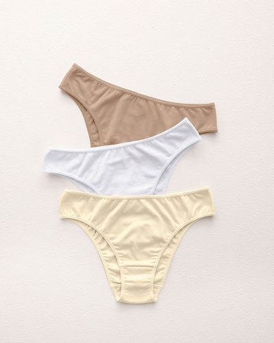 Pack Tummy Control Cotton Bikini Panty - Leonisa - Modalova