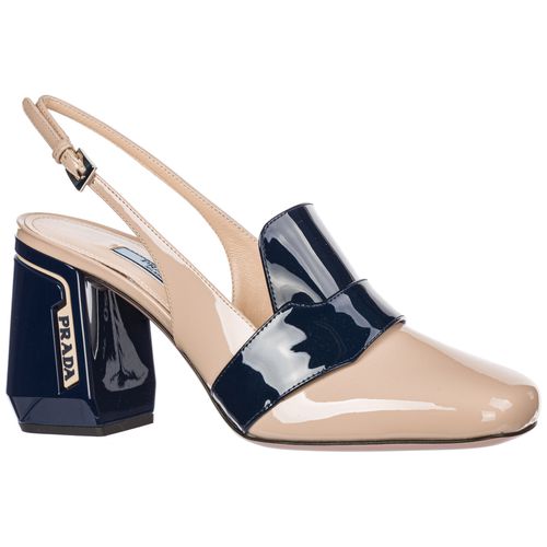 Women's leather heel sandals - Prada - Modalova
