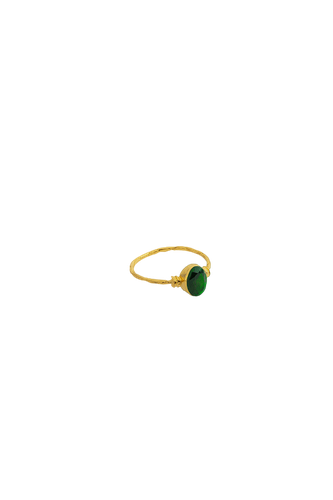 Emerald Gold Ring - Lora Istanbul - Modalova