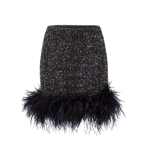 Black Feathers Skirt - Santa Brands - Modalova