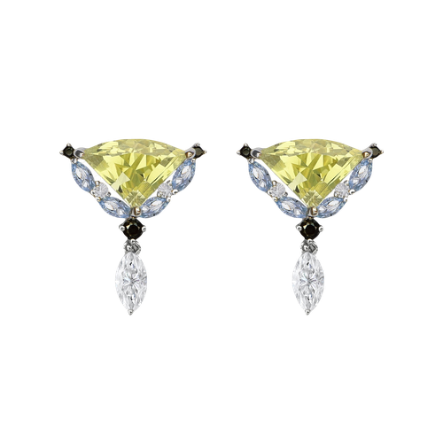 The Amphitrite Sapphire Earrings - LeBlanc - Modalova