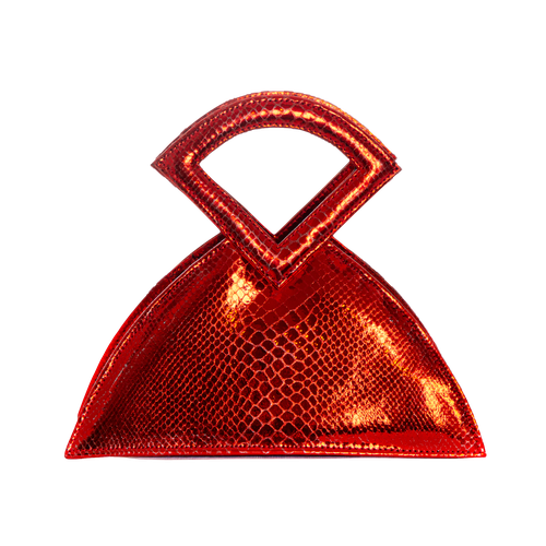 Farha - Red - Triangular Top Handle - ALIEL - Modalova