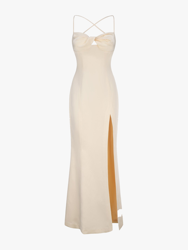 Alaina Dress (Champagne) - S - Midi dresses - Nana Jacqueline - Modalova