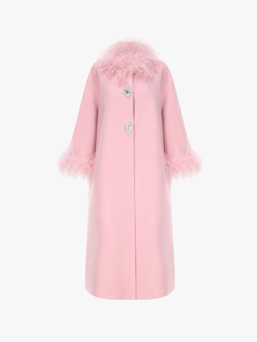 Nina Feather Coat () - M - Coats - Nana Jacqueline - Modalova