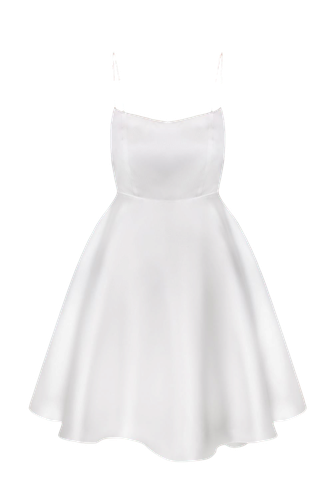 Dress with a vibrant bow - Total White - Modalova