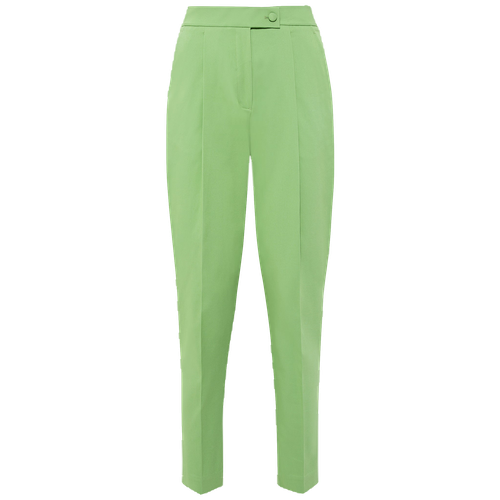 Tailored Cotton Trouser (Apple Green) - Femponiq - Modalova