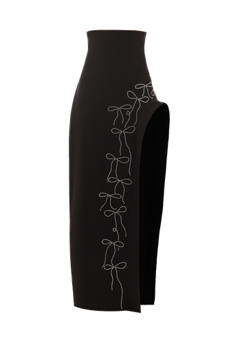 Black crystal bow skirt - Compte Spain - Modalova