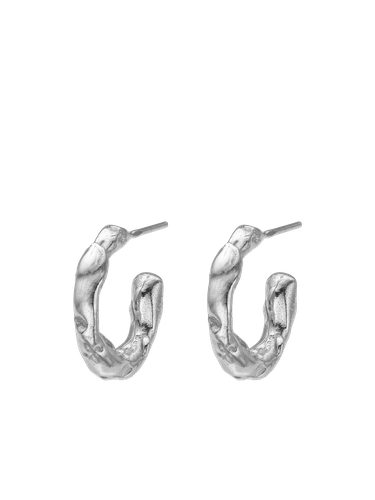 Talisman Small Hoop Earrings Silver - Eva Remenyi - Modalova
