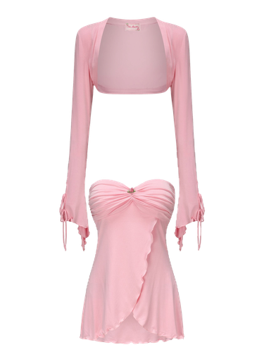 Aubrey Top + Cardigan Set (Pink) - Nana Jacqueline - Modalova