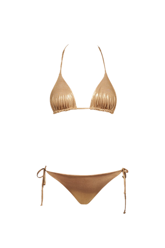 Triangle Bikini in Gold - Bottom - Sara Cristina - Modalova