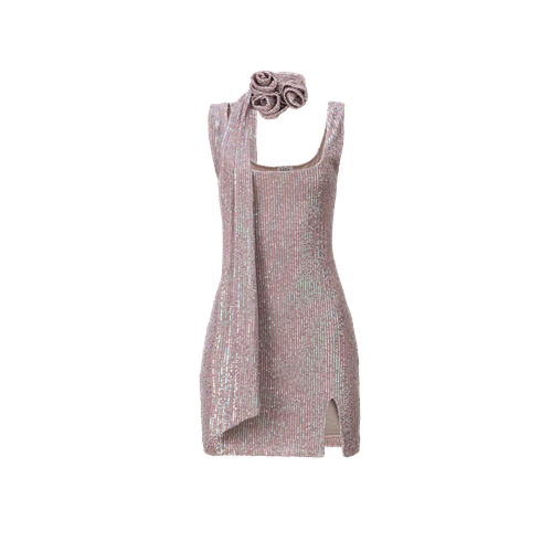 Sequin-embellished minidress in pink - Lita Couture - Modalova