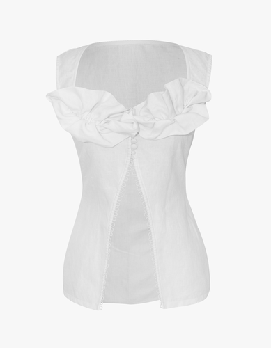 PRIMROSE Ruffled Sleeveless Top - M - Tops - MAET - Modalova