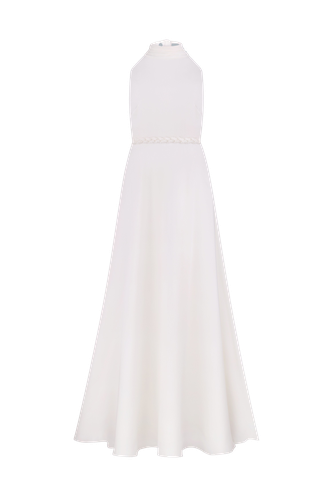 Maxi chiffon dress - Total White - Modalova