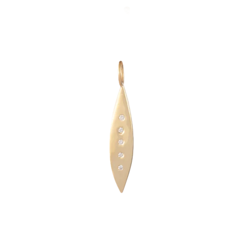 Large Pointed Gold & Diamond Charm - Ali Grace Jewelry - Modalova