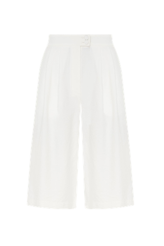 Bermuda Shorts in White - Malva Florea - Modalova