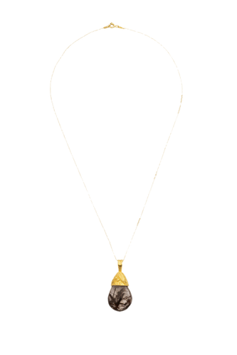 Rutile Gold Necklace - Lora Istanbul - Modalova