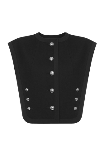 Wool Multi Button Vest - KEBURIA - Modalova