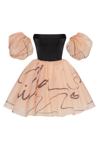 Puffy mini dress with 's signature, Xo Xo - Milla - Modalova