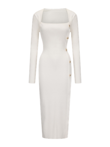 Rylee Knit Dress (White) - Nana Jacqueline - Modalova