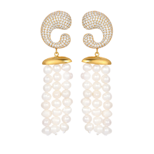 YASMIN EARRINGS - Zepplin The Label - Modalova