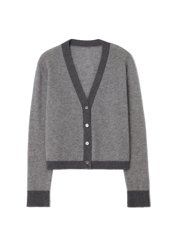 Colourblock Cardigan Grey & Grey - CLOEYS - Modalova