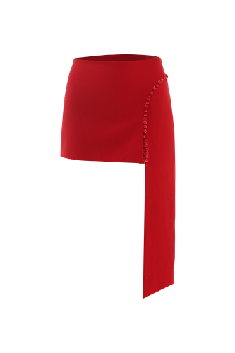 Red button mini skirt - Compte Spain - Modalova