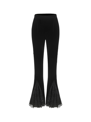 Daphne Velvet Pants (Black) - Nana Jacqueline - Modalova