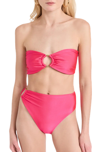 Ring Bikini with High-Waisted Bottom in Rosa - Top - Sara Cristina - Modalova