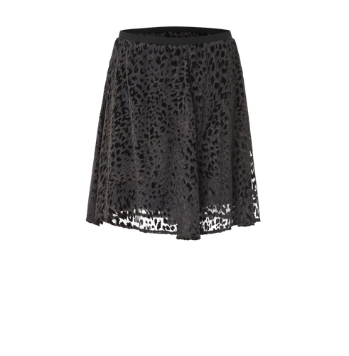 Leopard Skirt Short - Black - Gemme Collective - Modalova