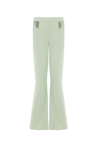 Buttoned Cut-Out Pants - F.ILKK - Modalova
