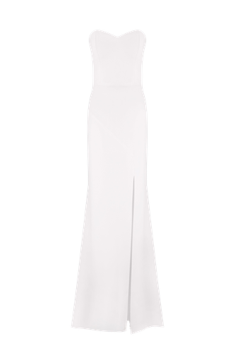 Maxi slit dress - Total White - Modalova