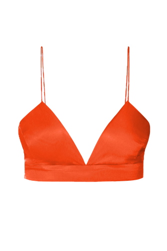 Bralette Top Asha Satin Nasturtium - AGGI - Modalova