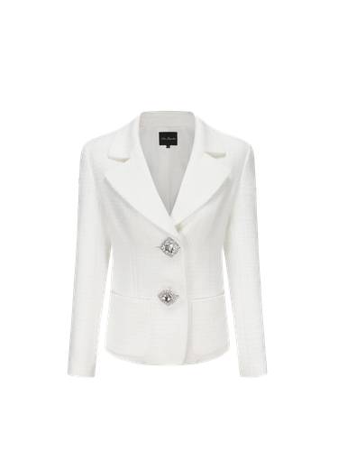 Maya Lapel Suit Jacket (white) - Nana Jacqueline - Modalova