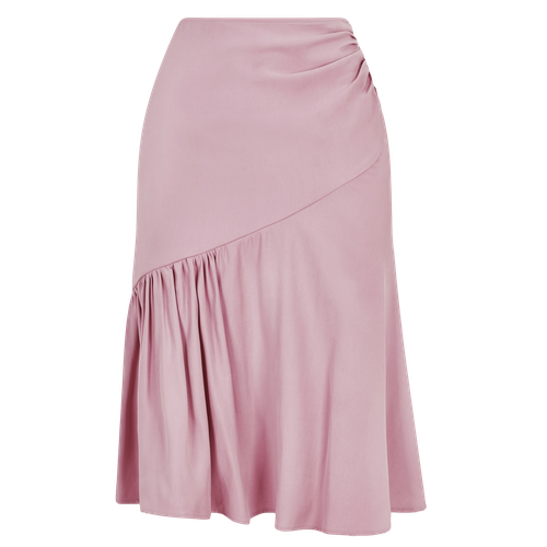 Rushed Asymmetrical Skirt (Pastel Pink) - Femponiq - Modalova