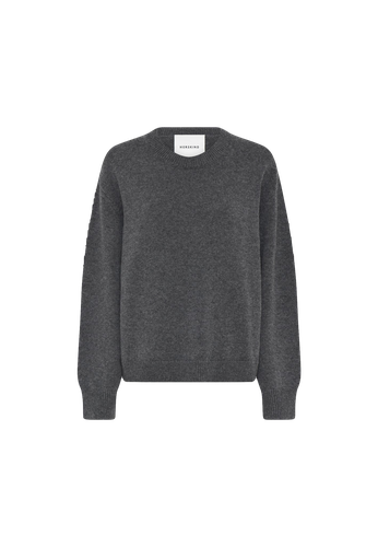 Doofa Knit Roundneck - Grey Melange - HERSKIND - Modalova