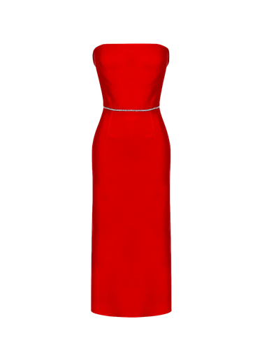 Zelda Dress - Red - Gigii's - Modalova