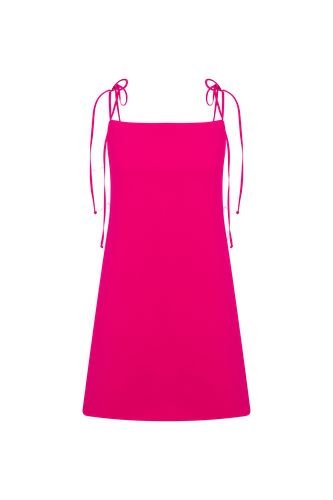 Ellie Mini Crepe Dress in Raspberry Sorbet - Nazli Ceren - Modalova