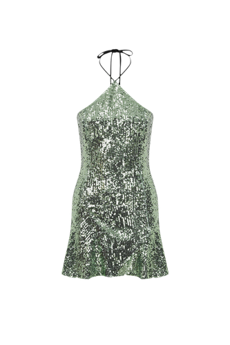 Emilia- Sequined Mini Dress With Contrast Piping - ILA - Modalova