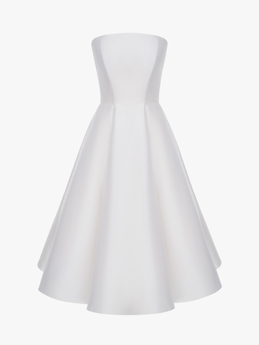 Strapless Silk and Wool Midi Dress - 6 - Midi dresses - NDS The Label - Modalova