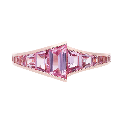 The Pink Sapphire Trapezoid Ring - LeBlanc - Modalova